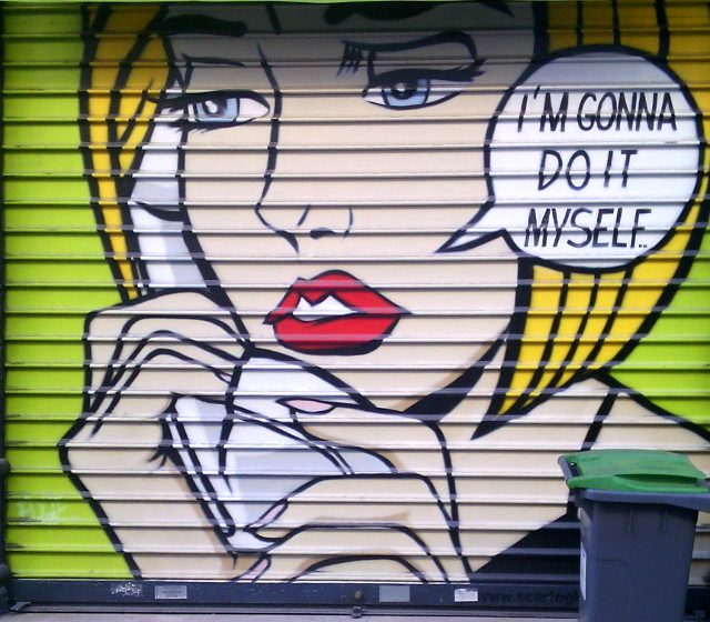 Street art, rue du Cherche-Midi, Paris