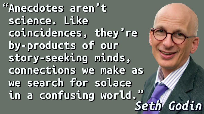 Quote with a picture of Seth Godin.