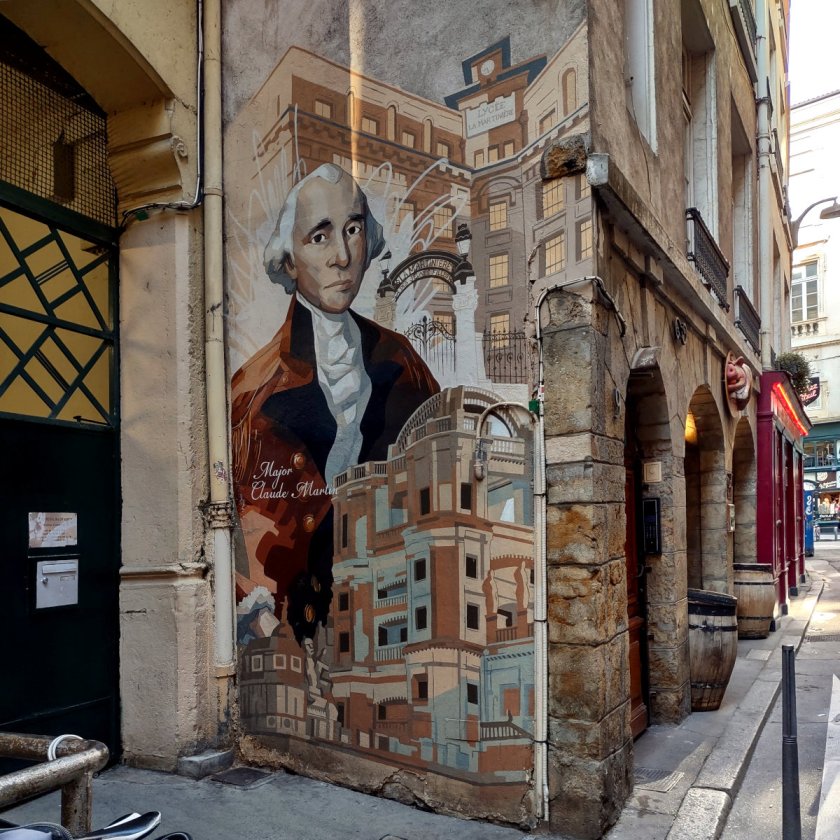 Street Art, 7 rue Major Martin, Lyon, France.